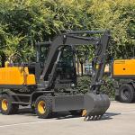 Electric wheeled Excavator